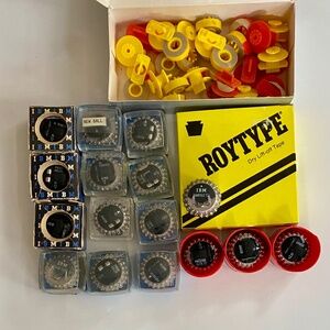 Vintage IBM Typewriter Font Balls & Roytype Dry lift tape- Journalists Writers
